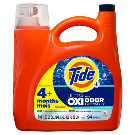 Tide Ultra OXI with Odor Eliminators Liquid Laundry Detergent 3.9 L