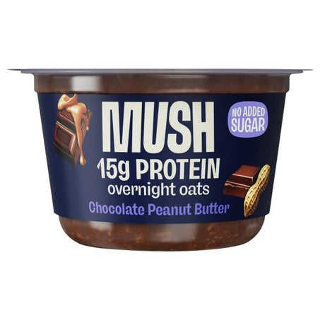 MUSH Overnight Oats, No Added Sugar, Chocolate Peanut Butter 5.5 oz