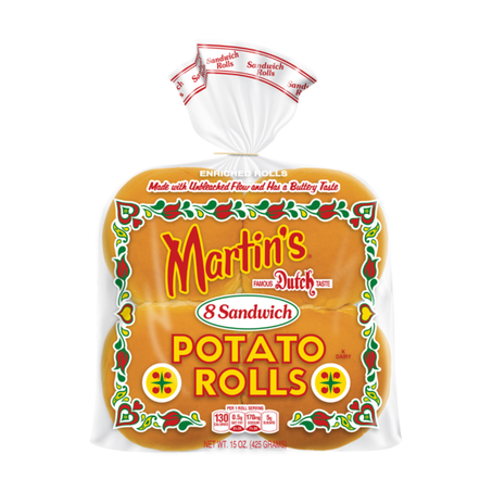 Martin's Sandwich Potato Rolls 8 ct