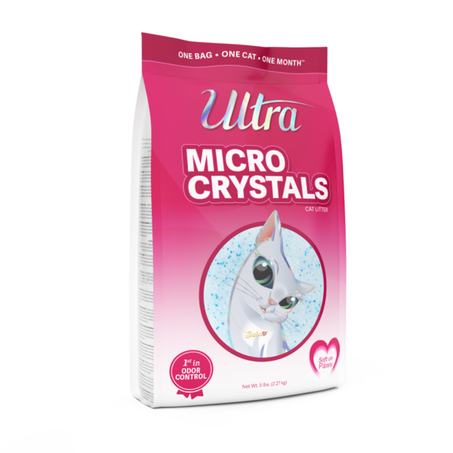 Ultra Micro Crystals Premium Cat Litter, Fragrance Free 5 lb