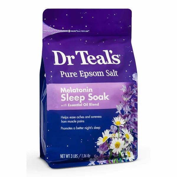 Dr Teal’s Epsom Salt Melatonin Sleep Soak with Essential Oil Blend 3 lb