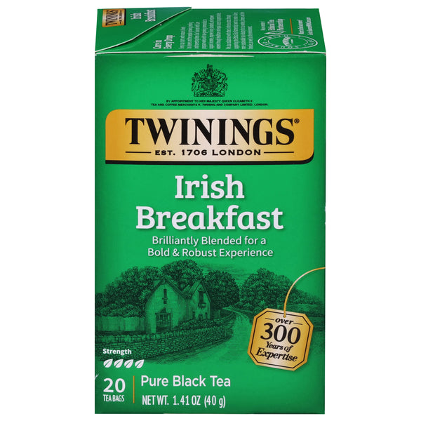 Twinings Black Tea, Irish Breakfast, Pure 20 ct