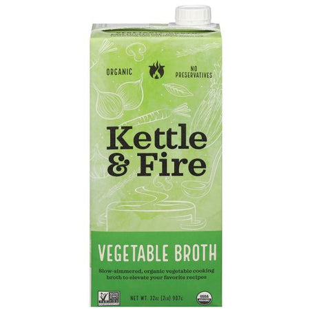 Kettle & Fire Vegetable Broth, Organic 32 oz
