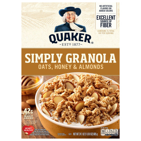 Quaker Simply Granola, Oats Honey & Almonds 24.1 oz