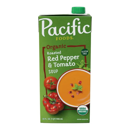 Pacific Foods Organic Roasted Red Pepper and Tomato Soup 32 fl oz