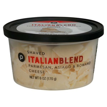 Publix Italian Blend Parmesan, Asiago, Romano, Shaved Cheese 6 oz