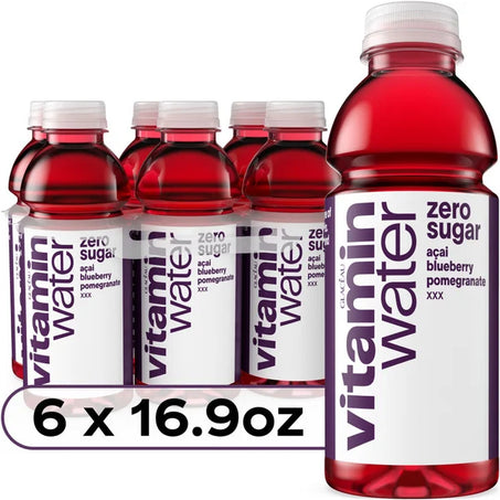 vitaminwater XXX Acai-Blueberry-Pomegranate Zero Sugar Flavored Water Beverage Bottles  • 6 x 16.9 oz