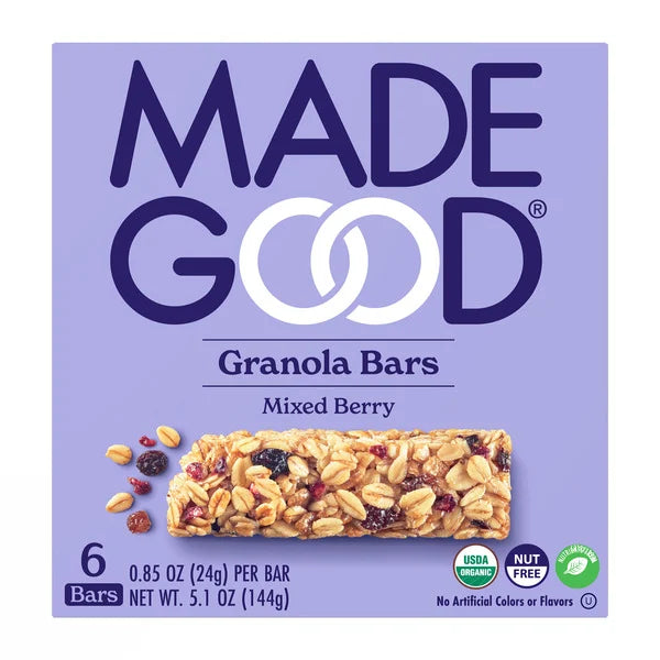 MadeGood Mixed Berry Granola Bars