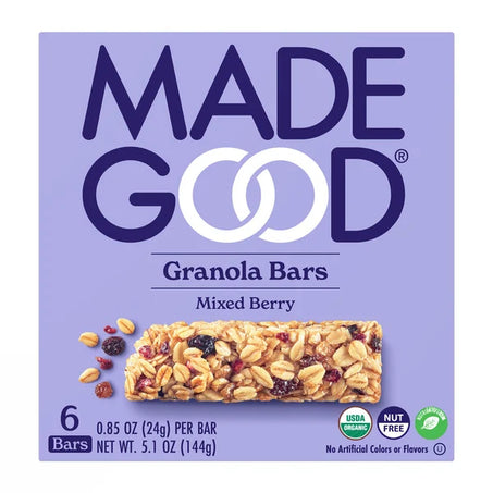 MadeGood Mixed Berry Granola Bars