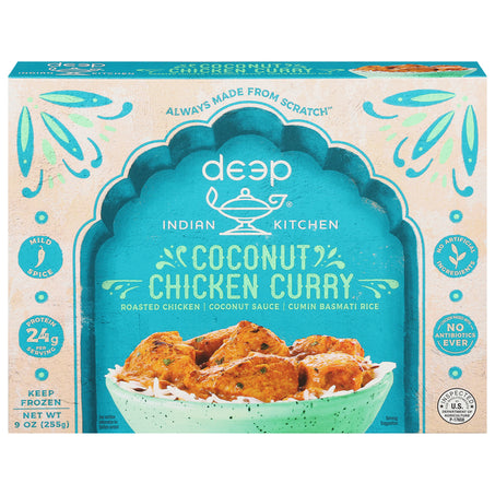 Deep Indian Kitchen Coconut Chicken Curry, Mild Spice 9 oz