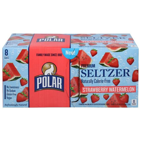 Polar Seltzer, Premium, Strawberry Watermelon 8 x 12 fl oz