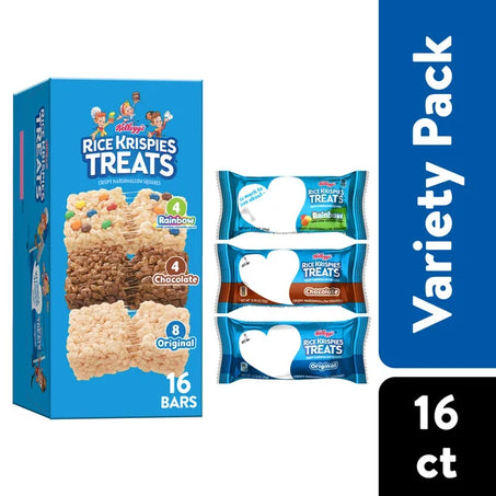 Kellogg's Rice Krispies Treats, Variety Pack 16 Count