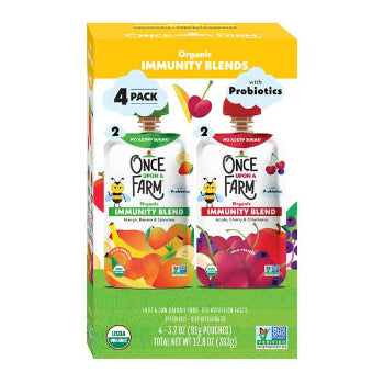 Once Upon a Farm Immunity Blends, Organic, 4 Pack