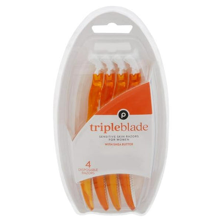 Publix Razors, Disposable, Triple Blade 4 ct