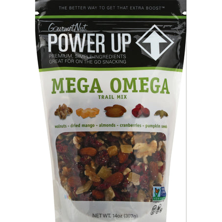 Gourmet Nut Power Up Trail Mix, Mega Omega 14 oz