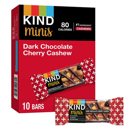 KIND Mini Dark Chocolate Cherry Cashew 10 ct