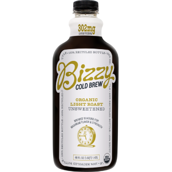 Bizzy Cold Brew Organic Cold Brew Coffee, Light Roast, Unsweetened