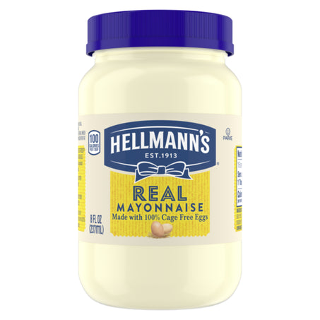 Hellmann's Mayonnaise Jar 8 fl oz