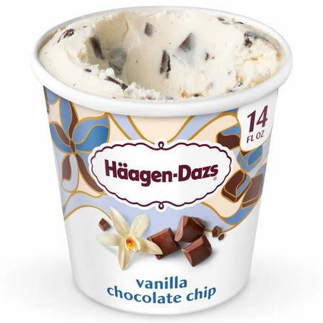 Haagen-Dazs Vanilla Chocolate Chip Ice Cream Pint
