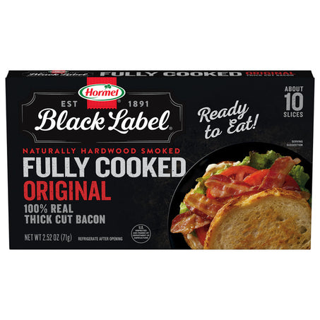 Hormel Black Label Thick Cut Fully Cooked Bacon