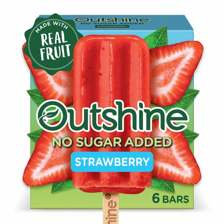 Outshine Strawberry Frozen Fruit Bars No Sugar Added