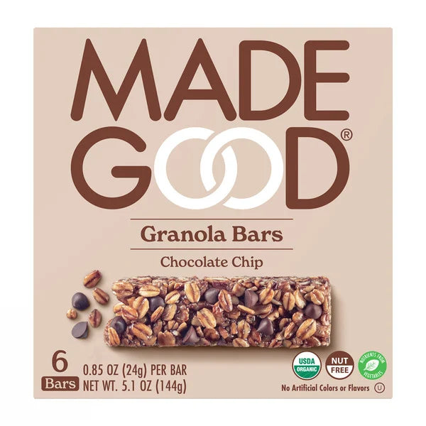 MadeGood Chocolate Chip Granola Bars