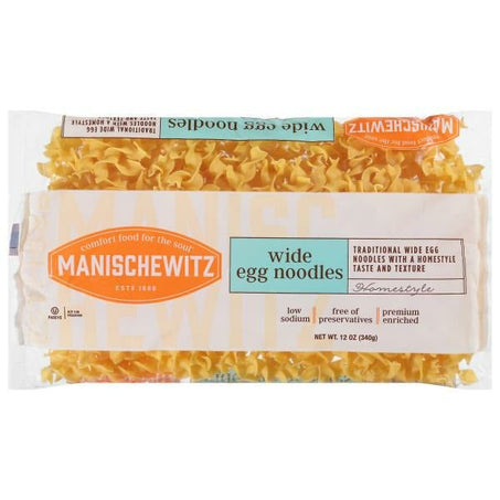 Manischewitz Egg Noodles, Homestyle, Wide - Green Basket Marco Island