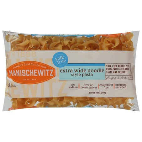Manischewitz Pasta, Extra Wide, Noodle Style 12 oz - Green Basket Marco Island