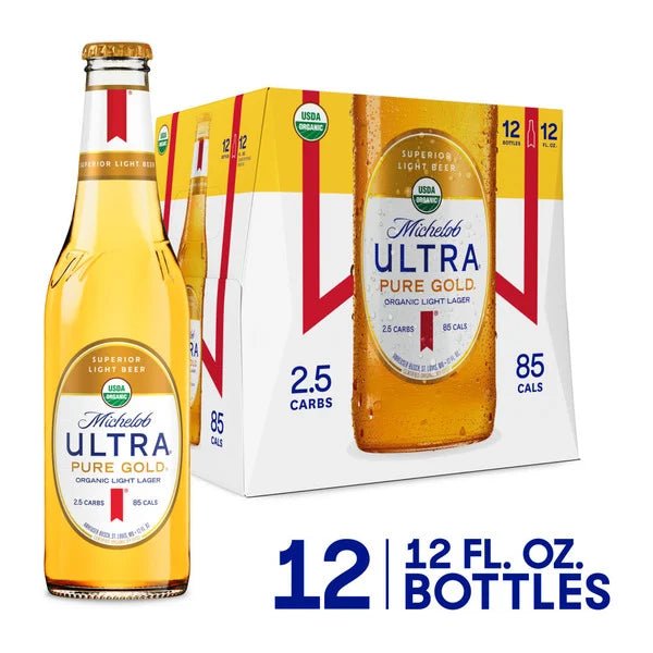 Michelob ULTRA Pure Gold Organic American Lager Beer - Green Basket Marco Island