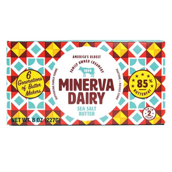 Minerva Dairy Sea Salt Butter 8 oz - Green Basket Marco Island