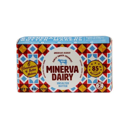 Minerva Dairy Unsalted Butter 8 oz - Green Basket Marco Island