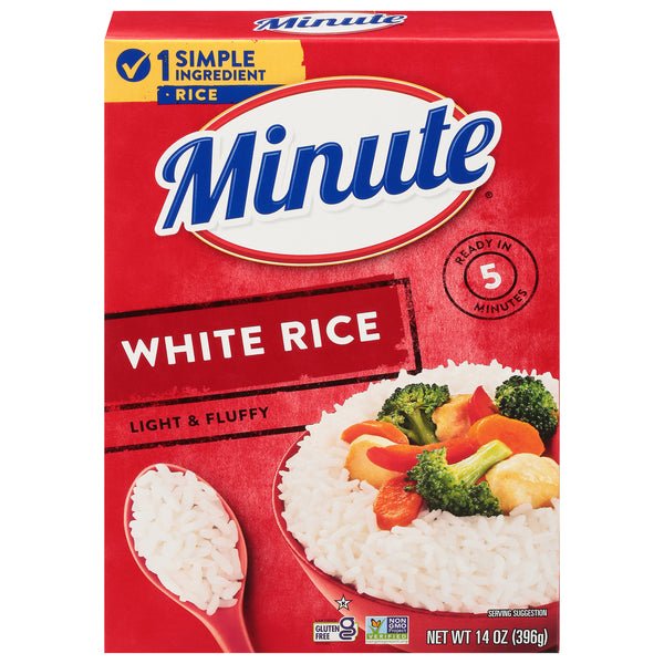 Minute Rice White Rice, Light & Fluffy - Green Basket Marco Island