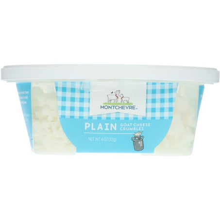 Montchevre Goat Cheese, Plain, Crumbles 4 oz - Green Basket Marco Island