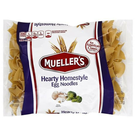 Mueller's Egg Noodles, Hearty Homestyle 8 oz - Green Basket Marco Island