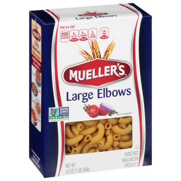 Mueller's Elbows, Large - Green Basket Marco Island