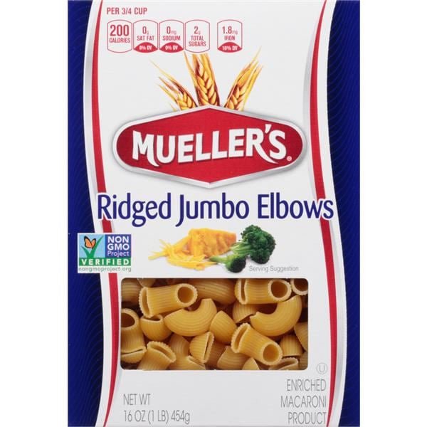 Mueller's Elbows, Ridged Jumbo - Green Basket Marco Island