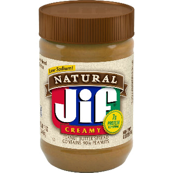 Jif Natural Creamy Peanut Butter Spread