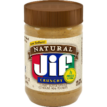 Jif Natural Crunchy Peanut Butter 16 oz