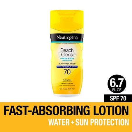 Neutrogena Beach Defense Sunscreen Lotion With SPF 70 6.7 fl oz - Green Basket Marco Island