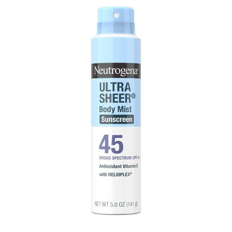 Neutrogena Ultra Sheer Body Mist Sunscreen Spray, Broad Spectrum SPF 45, - Green Basket Marco Island