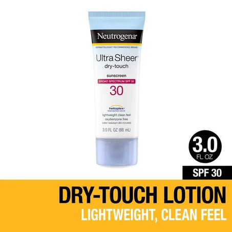 Neutrogena Ultra Sheer Dry - Touch SPF 30 Sunscreen Lotion 3 fl oz - Green Basket Marco Island