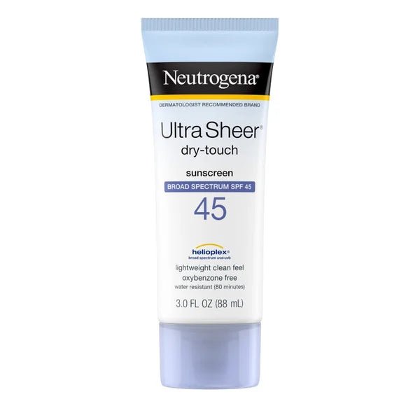 Neutrogena Ultra Sheer Dry - Touch SPF 45 Sunscreen Lotion 3 fl oz - Green Basket Marco Island