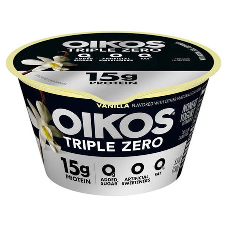 Oikos Triple Zero Nonfat Greek Yogurt 5.3 oz Cup - Green Basket Marco Island