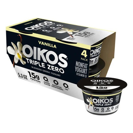 Oikos Triple Zero Nonfat Greek Yogurt Pack - Green Basket Marco Island