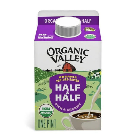 Organic Valley® Organic Half and Half 1 pt - Green Basket Marco Island
