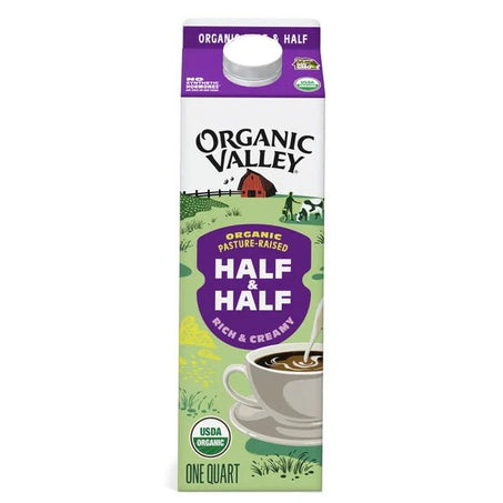 Organic Valley® Organic Half and Half 1 qt - Green Basket Marco Island