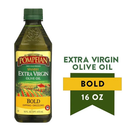 Pompeian Bold Spanish Extra Virgin Olive Oil 16 fl oz - Green Basket Marco Island