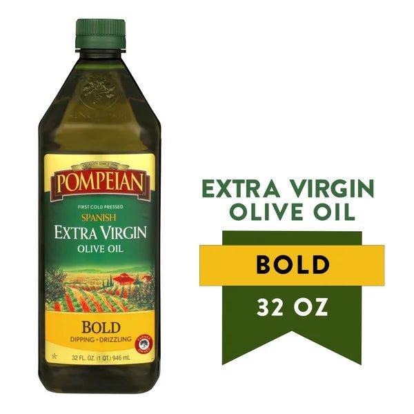 Pompeian Bold Spanish Extra Virgin Olive Oil 32 fl oz - Green Basket Marco Island