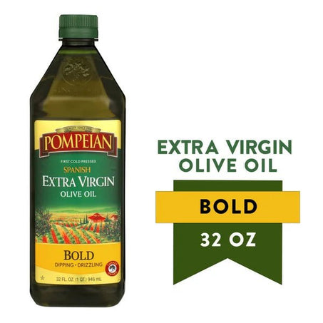 Pompeian Bold Spanish Extra Virgin Olive Oil 32 fl oz - Green Basket Marco Island
