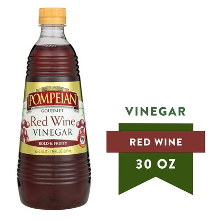 Pompeian Red Wine Vinegar 30 fl oz - Green Basket Marco Island